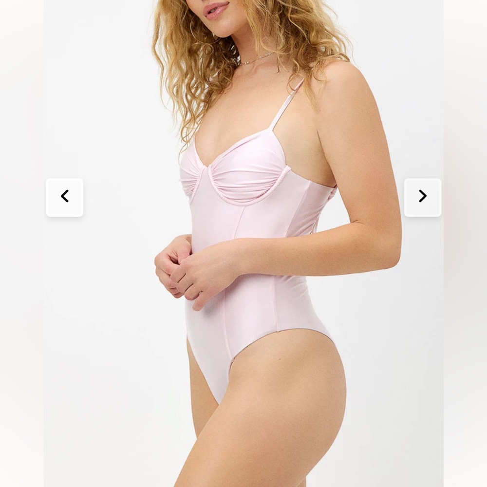 Frankies Bikinis Lorelei Satin One Piece XS